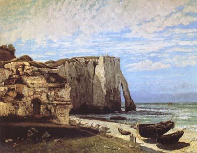 Gustave Courbet The Cliff at Etretat after the Storm (mk09) oil painting picture